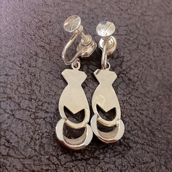 Vintage Alice gold plated scrow back earrings - Picture 4 of 5